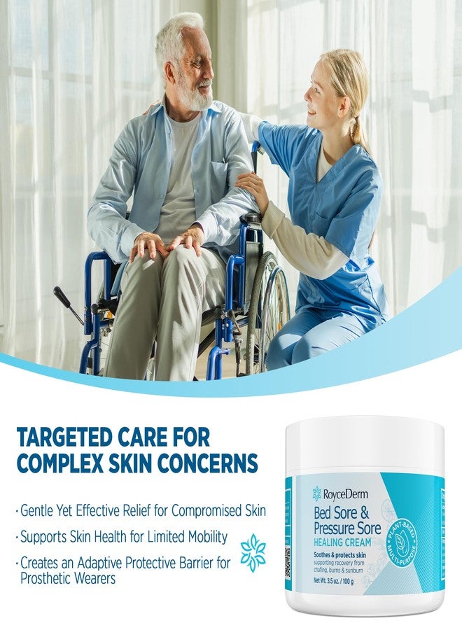 Roycederm Bed and Pressure Sore Treatment Cream: Fast Skin Healing Cream - Infection Protection for Bed Sores, Pressure Sores, Blisters, Cuts, Burns - for Bedridden, Elderly and Amputees - 3.5 OZ - Image 5